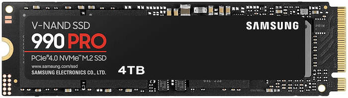 SAMSUNG 4TB NVMe 990 PRO  MZ-V9P4T0BW SAMSUNG 4TB NVMe 990 PRO  MZ-V9P4T0BW
